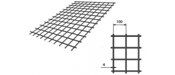 Сетка сварная (дорожная) 100х100х4мм 1,5х2м купить с доставкой в Первомайском