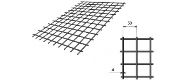 Сетка сварная (дорожная) 50х50х4мм 1х2м купить с доставкой в Первомайском